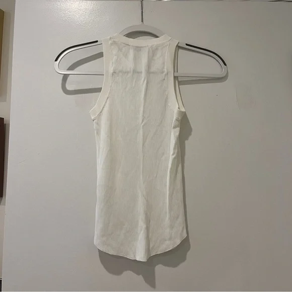 Zara Ribbed Tank Top White Women's Size Small - Picture 3 of 6